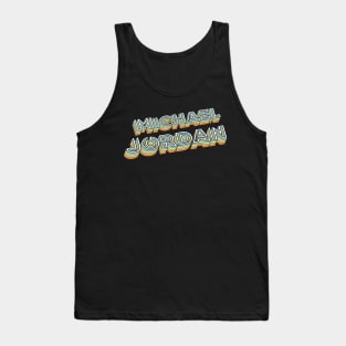 Michael Jordan Retro Typography Faded Style Tank Top